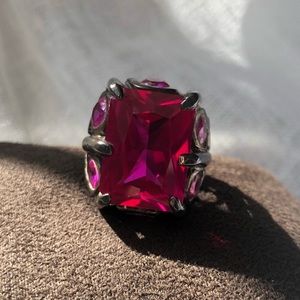 Authentic Maria Elena Munoz Pink/Silver Ring